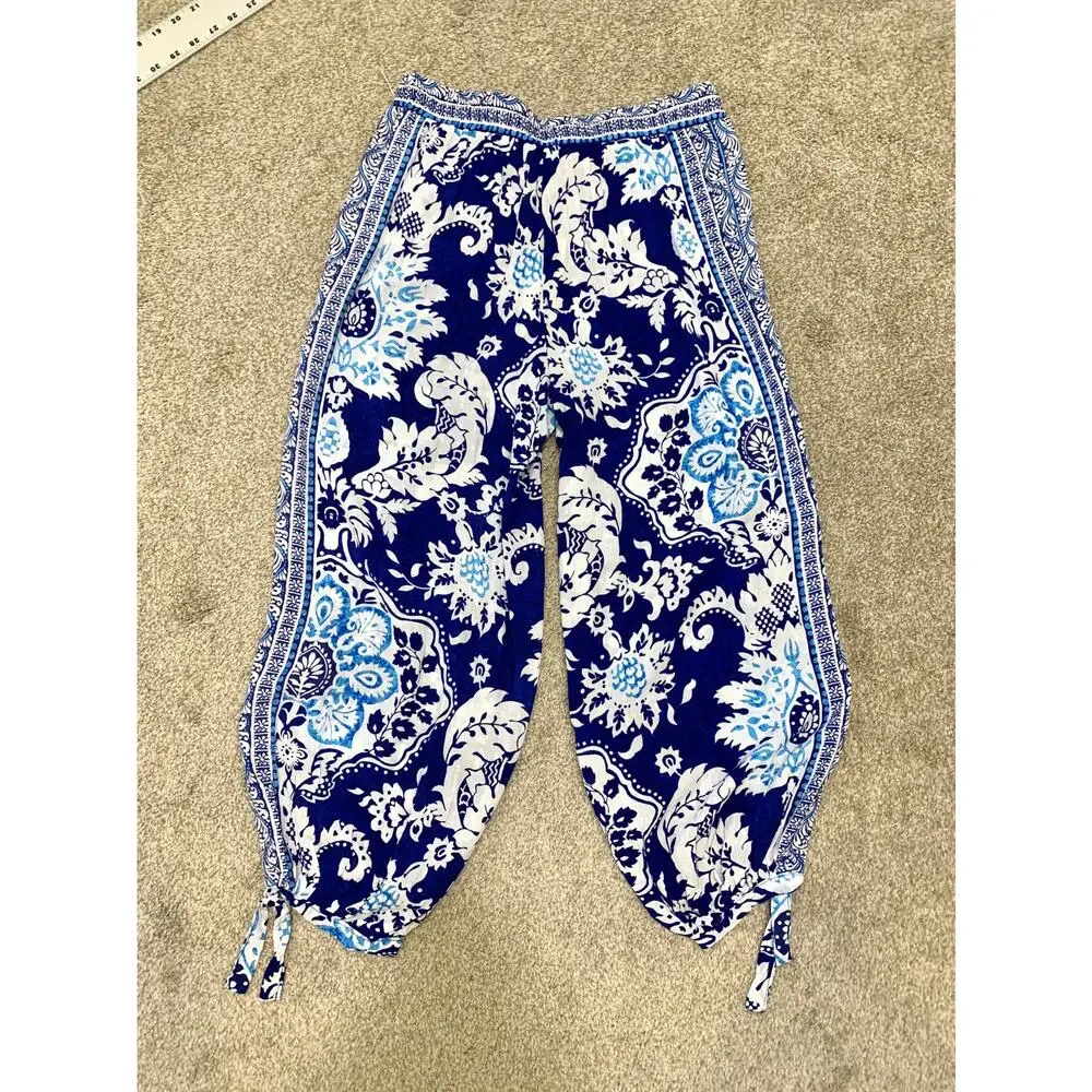 new Rachel Zoe medium ankle tie lightweight harem pant P 3359